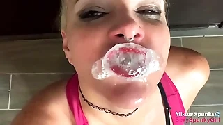 Blowing Cum Bubbles Before Swallow &sol; featuring Spunky Savage